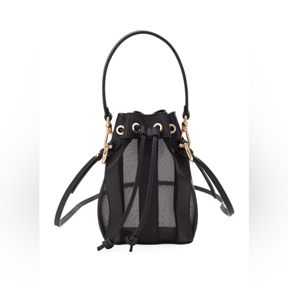 SOLD - FENDI Mini Mon Tresor Mesh & Leather Bucket Bag NWT - Picture 2 of 5